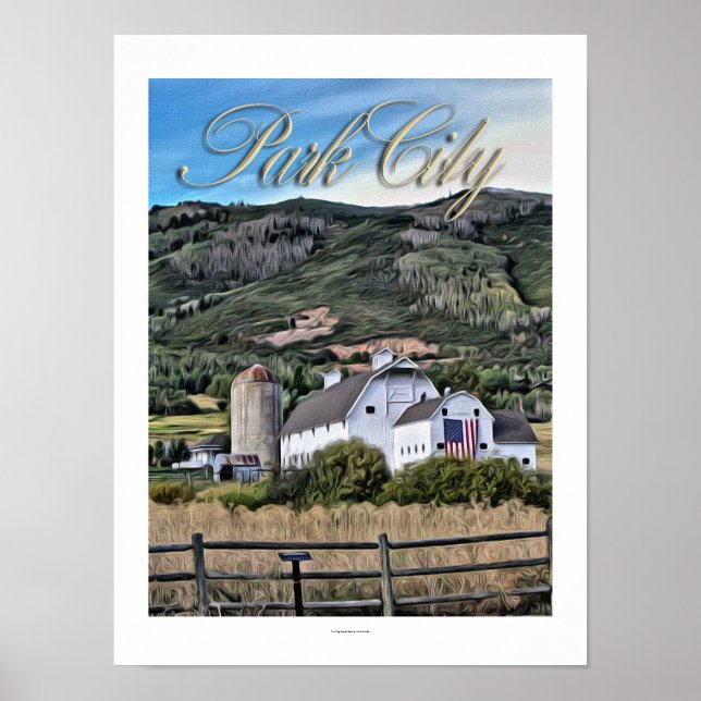 Osguthorpe Barn av Leslie Harlow Poster (Framsidan)