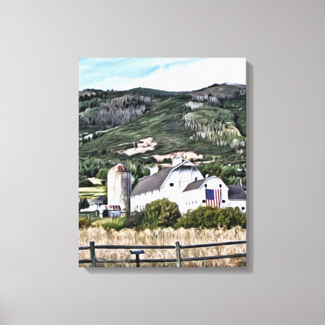 Osguthorpe Barn in Park City, Utah Canvastryck (Framsida)