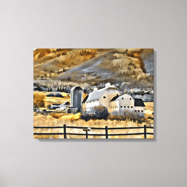 Osguthorpe Barn in Park City, Utah Canvastryck (Framsida)