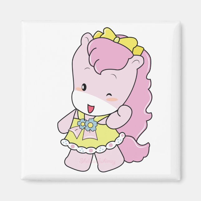 Osharena Ponies "Pinky" Magnet (Framsidan)