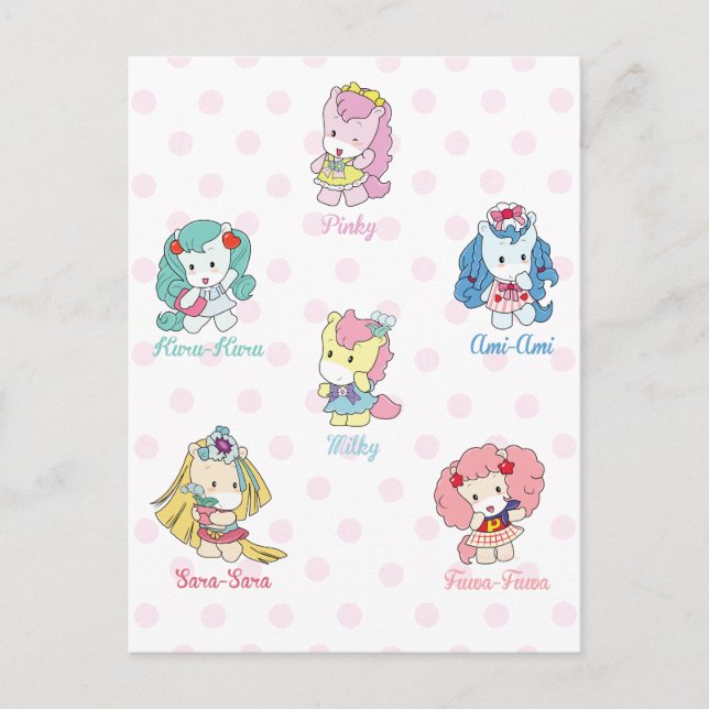 Osharena Pony Kawaii Friends Postcard Vykort (Framsida)