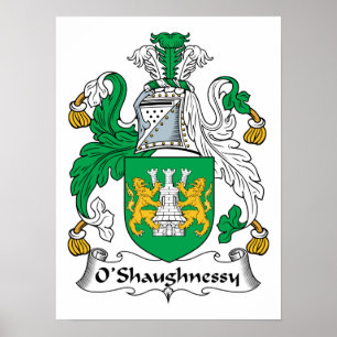 O'Shaughnessy familjvapensköld Poster