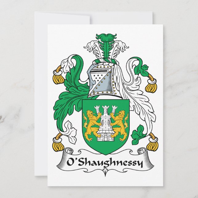 O'Shaughnessy Family Crest (Framsida)