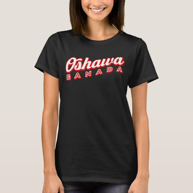Oshawa Canada T Shirt (Framsida)