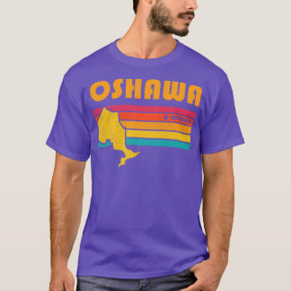 Oshawa Ontario Canada Vintage Distress Souvenir T Shirt