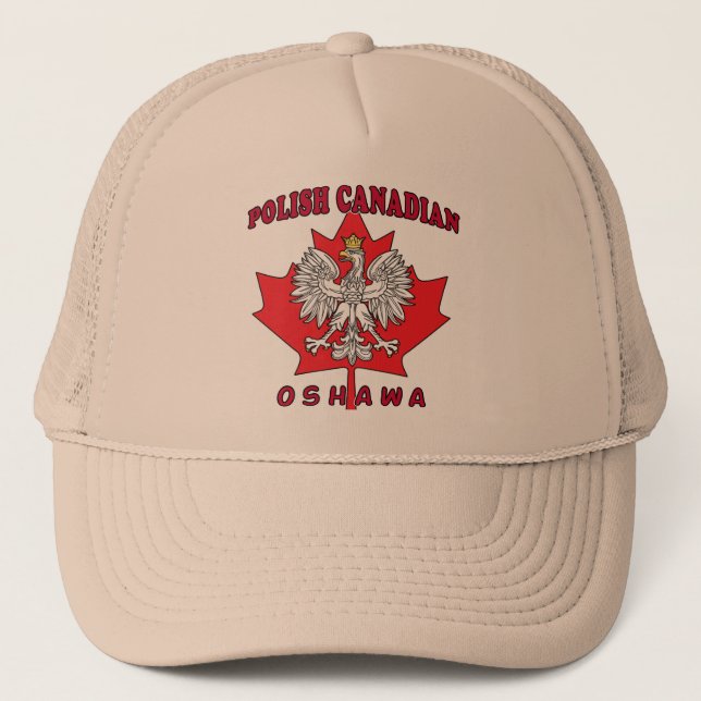 Oshawa Polska Canadian Löv Truckerkeps (Framsida)
