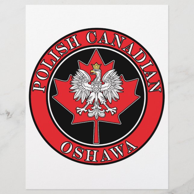 Oshawa polska runda kanadensisk blad reklamblad (Framsidan)