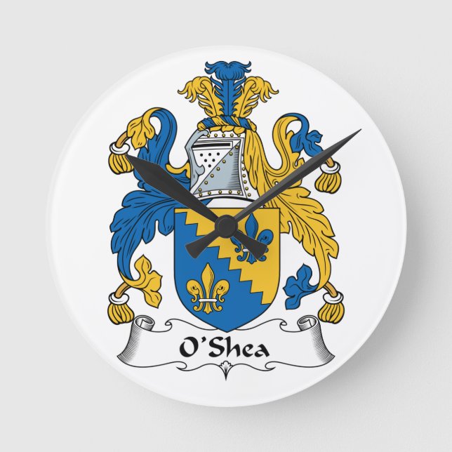O'Shea familjvapensköld Rund Klocka (Framsida)