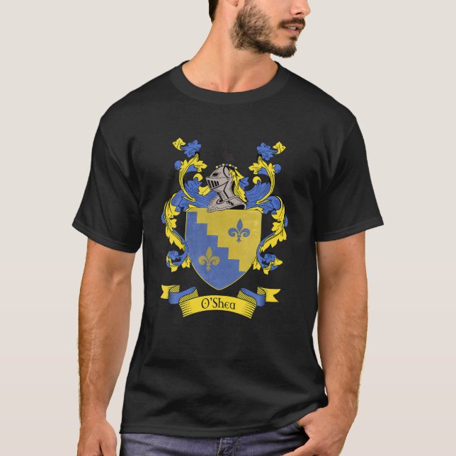 O'shea Jackar av Arm | O'shea Surname Family Crest T Shirt (Framsida)