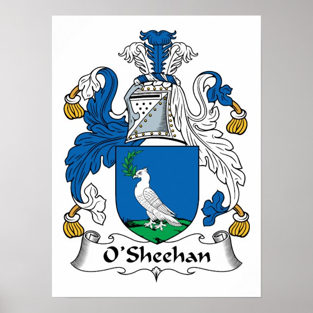 O'Sheehan Family Crest Poster (Framsidan)