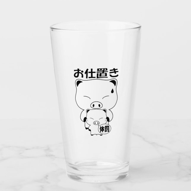 Oshioki Dricksglas Glaskopp (Framsida)