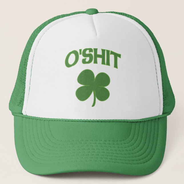 O'Shit irländareShamrock Truckerkeps (Framsida)