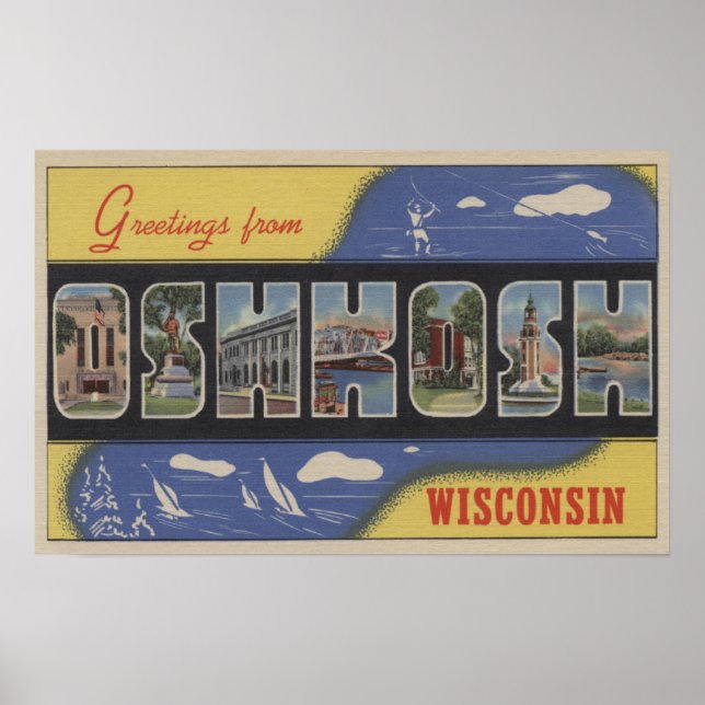 Oshkosh, Wisconsin - Stora Brev Scenes Poster (Framsidan)