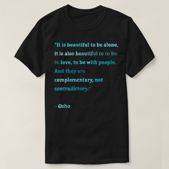 Osho citattecken Classic TShirt T Shirt (Design framsida)