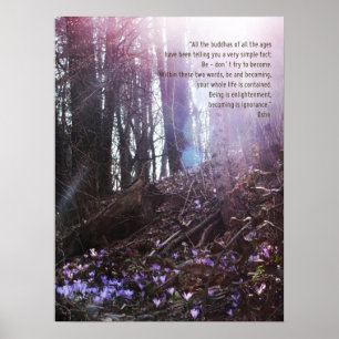 Osho Wisdom Quote Enlightenment Poster