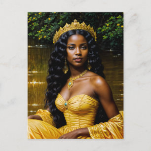 Oshun African Goddess Elegant Orisha Art Vykort