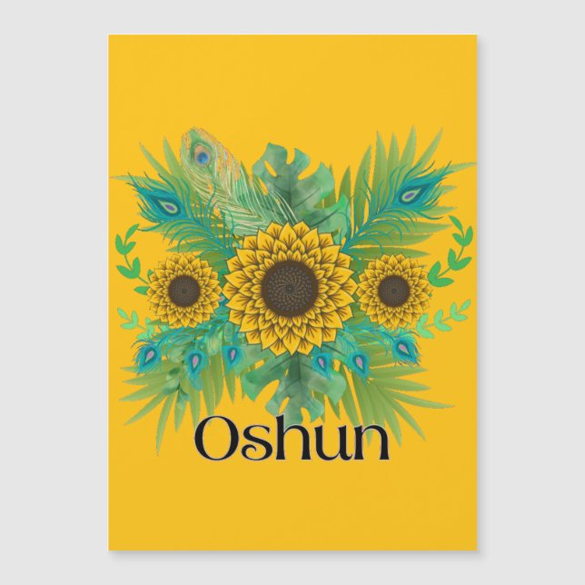Oshun Goddess Sunblommor (Framsida)