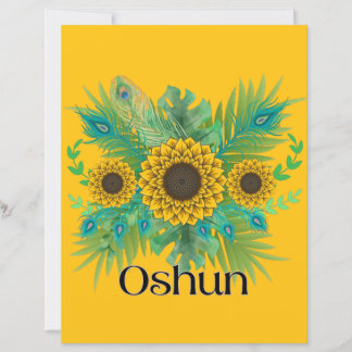 Oshun Goddess Sunblommor
