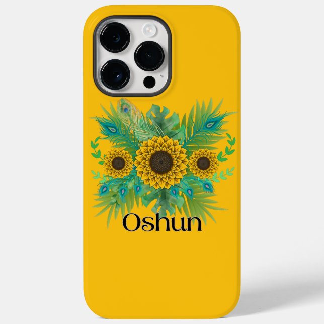 Oshun Goddess Sunblommor (Baksida)