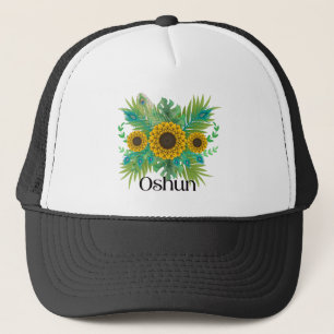 Oshun Goddess Sunblommor Keps