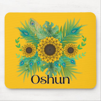 Oshun Goddess Sunblommor Musmatta
