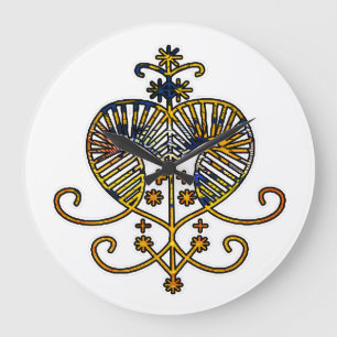 Oshun Goddess Veve Sigil Stor Klocka