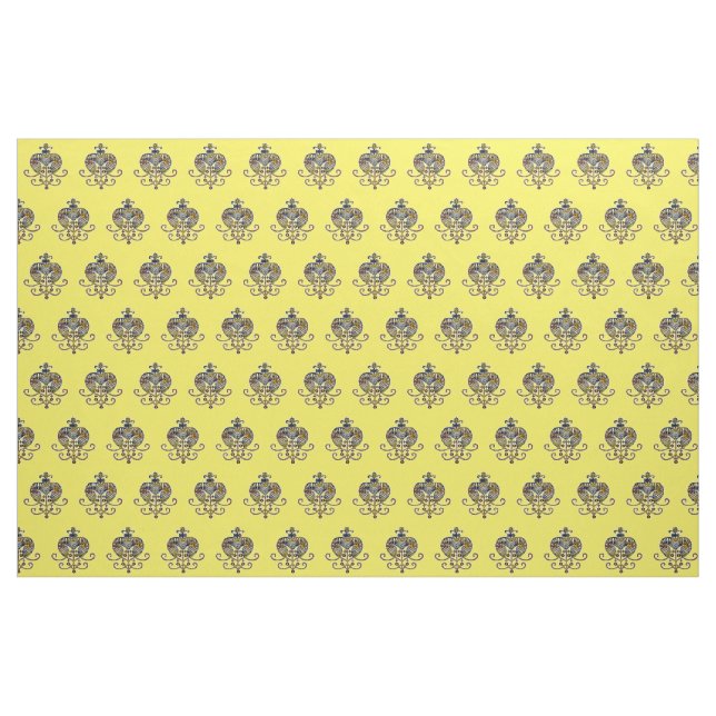 Oshun Goddess Veve Sigil Tyg (Yard)