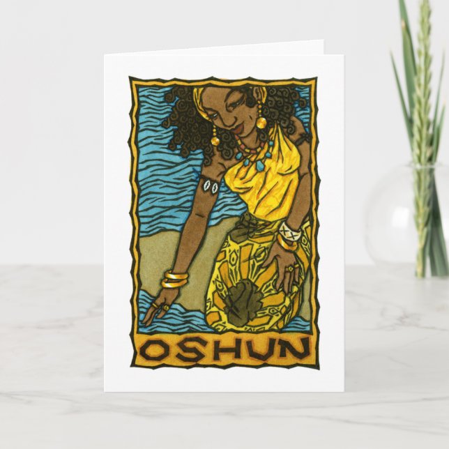 Oshun hälsningkort kort (Framsida)