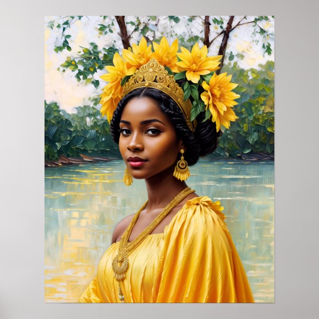 Oshun Orisha African Goddess Poster (Framsidan)