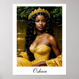 Oshun Orisha - Afrikansk Gudinna Affisch