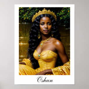 Oshun Orisha - Afrikansk Gudinna Affisch
