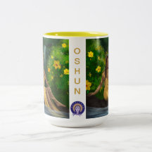 Oshun Orisha/Goddess Tea Mugg (Fullt organet)