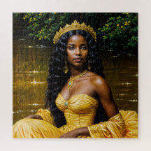 Oshun Orisha - Ståtlig afrikansk gudinnekonstpusse