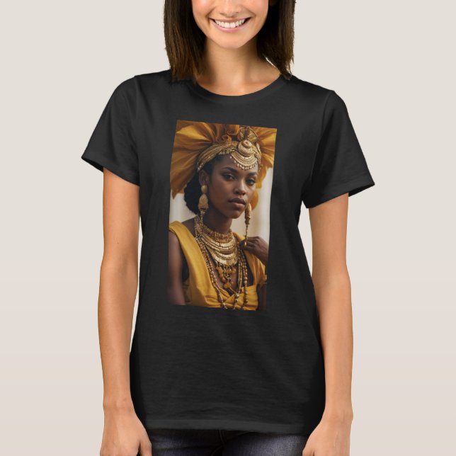Oshun (Oxum) - Rivers radikant Kärlek gudinna T Shirt (Framsida)