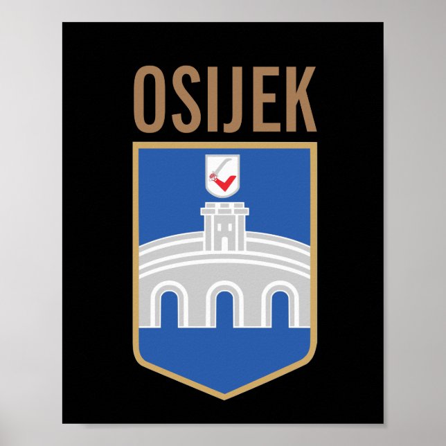 Osijek jackat av arm, Kroatien Poster (Framsidan)