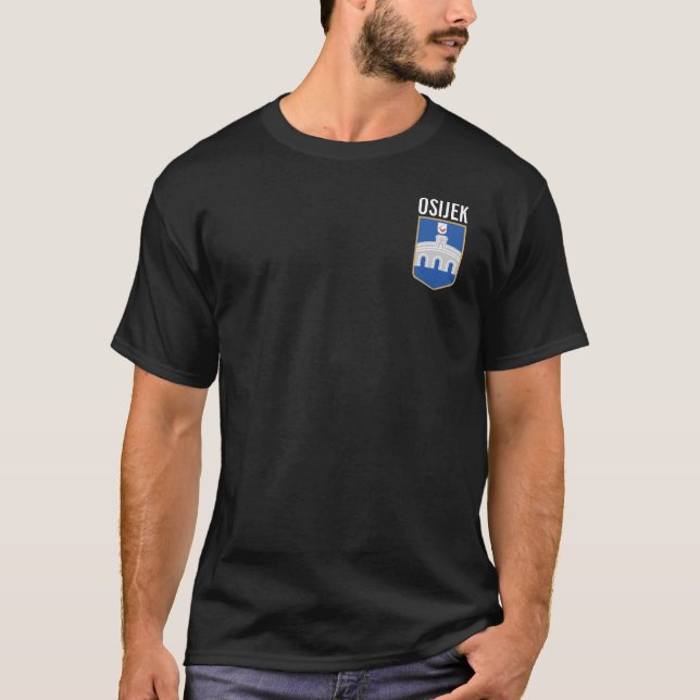 Osijek jackat av arm, Kroatien T Shirt (Framsida)