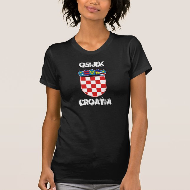 Osijek, Kroatien jackande arm Tee Shirt (Framsida)