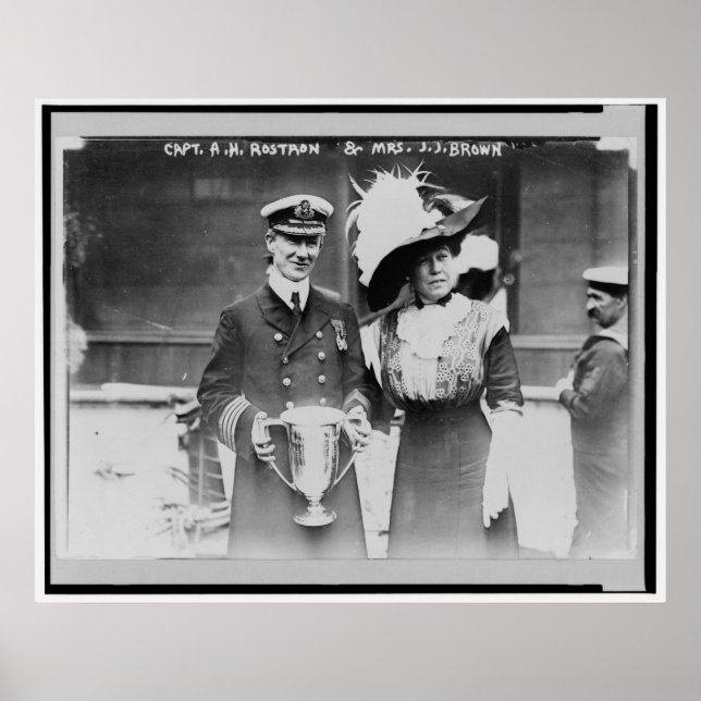 Osinkable Molly Brown & Rescuer Capt. Rostron Poster (Framsidan)