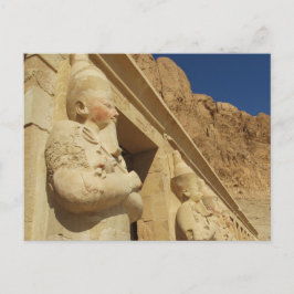Osirianska statyer i Hatshepsut vid hennes grav Vykort