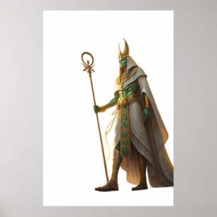 Osiris Herre över evigheten Egyptisk Gud om återfö Poster