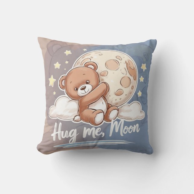 Osito Kawaii con Estrellas – Diseño Dulce y Tierno Kudde (Framsida)