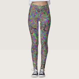 Oskaddad Paint Swirl Haze Leggings
