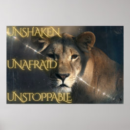 Oskakad. Ostraffad. Ostoppbar. Poster