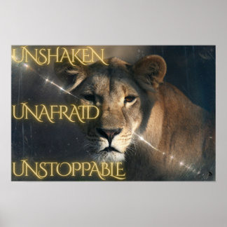 Oskakad.  Ostraffad.  Ostoppbar. Poster