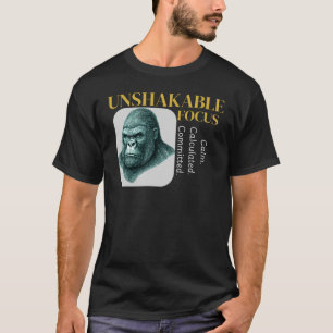 Oskaklig Fokus Gorilla – Elegant Disciplin T Shirt