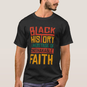 Oskaklig Tro Svarta Historiemånaden BLM Melanin T Shirt