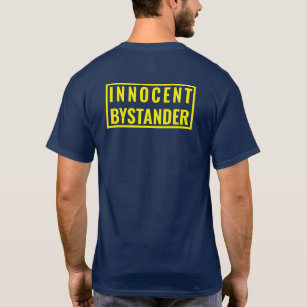 OSKÄLIG BYSTANDER "POLICE" Stil T-Shirt