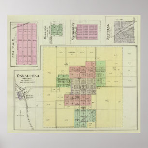 Oskaloosa Lea går, och guldgruvan, Kansas Poster