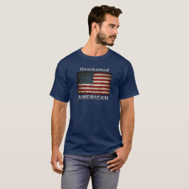 Oskämd AMERICAN Flagga T Shirt