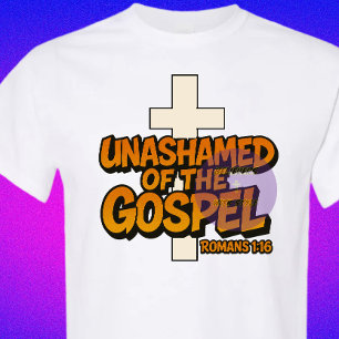 Oskämd över Gospelet - kristen T Shirt